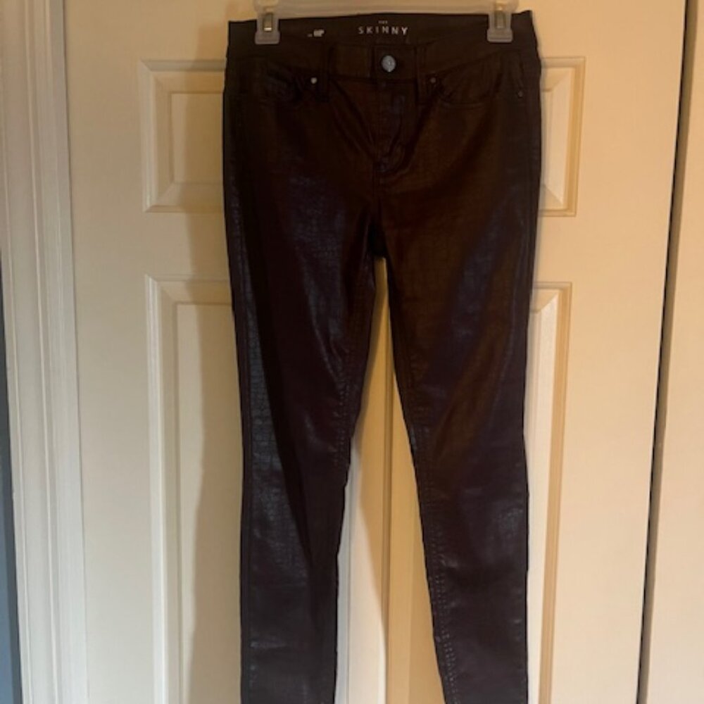 WHBM coated denim skinny jeans